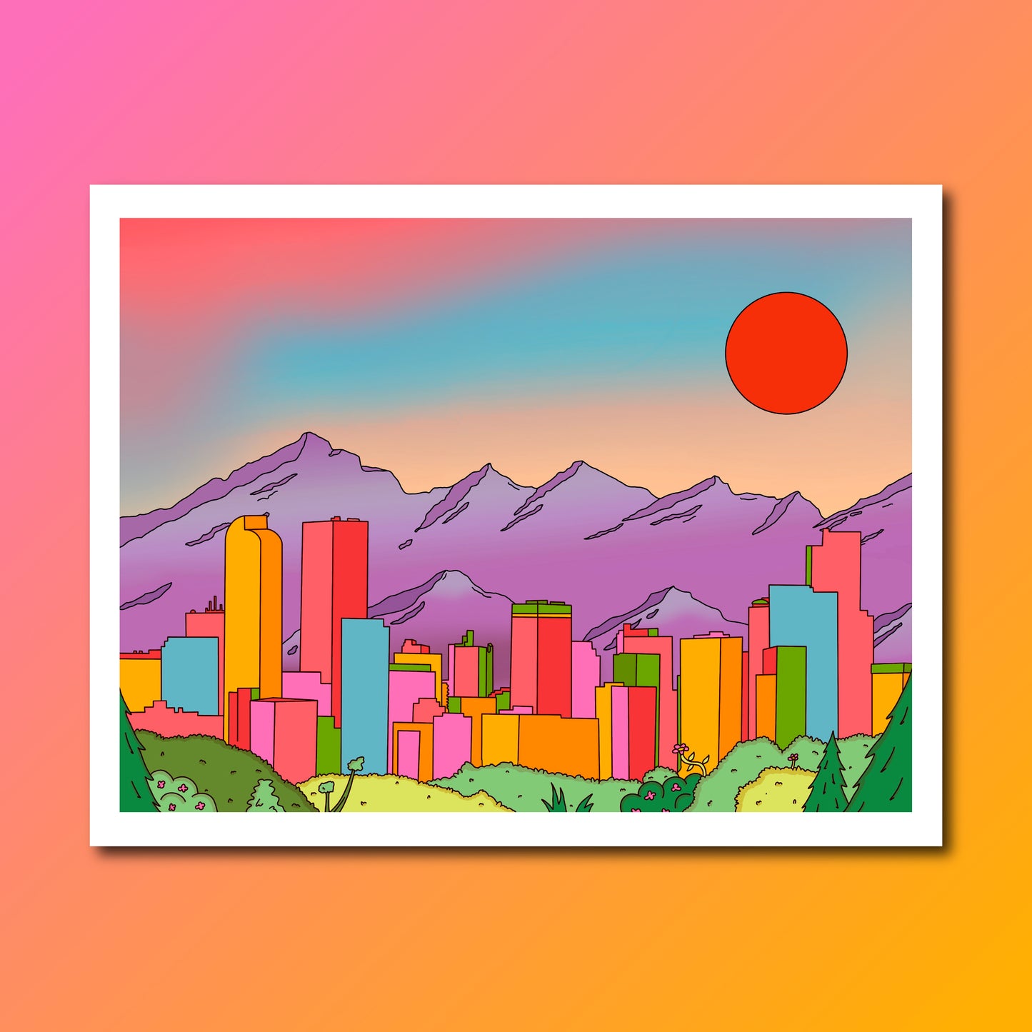 Denver Skyline Print