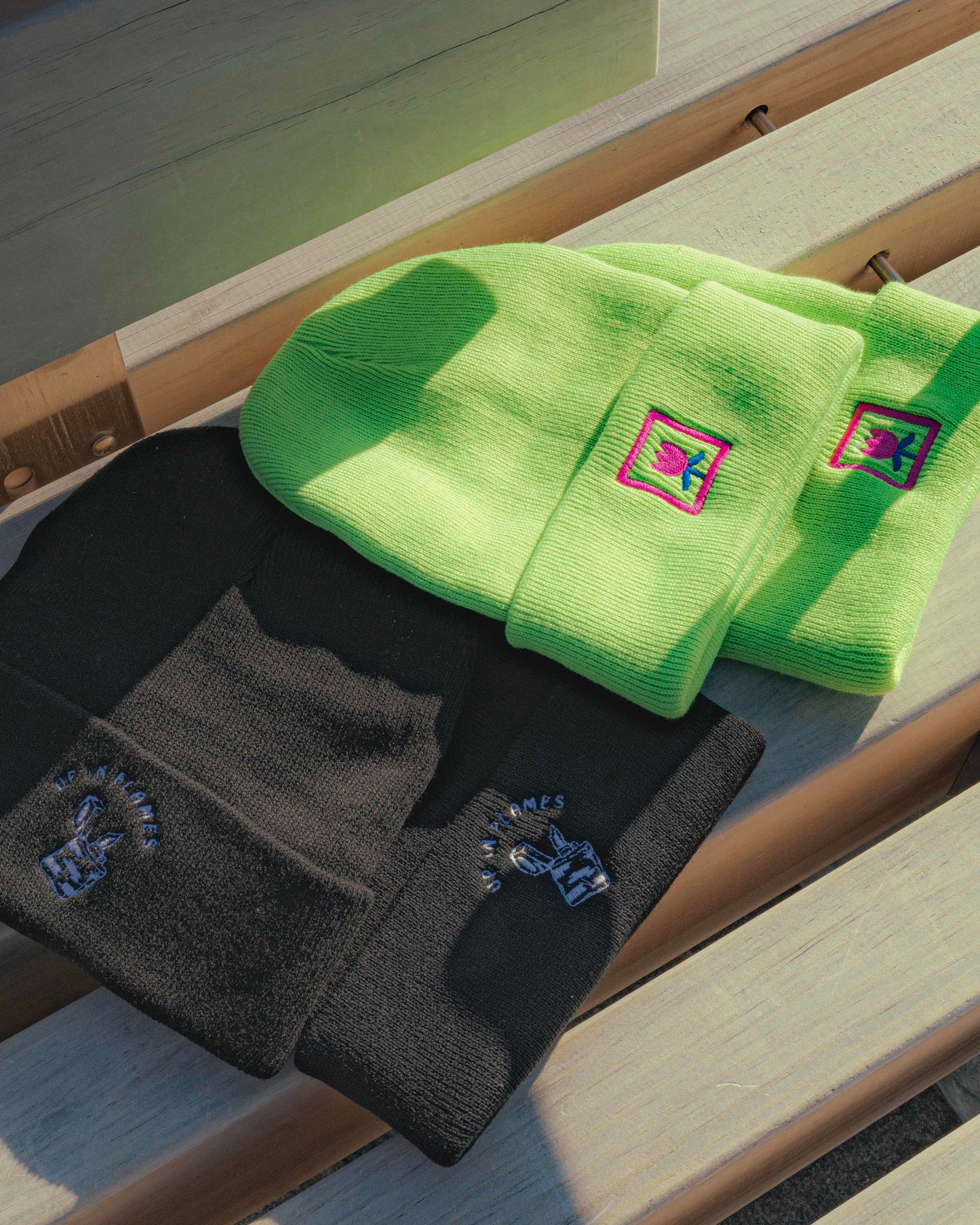 Lime Rose Beanie