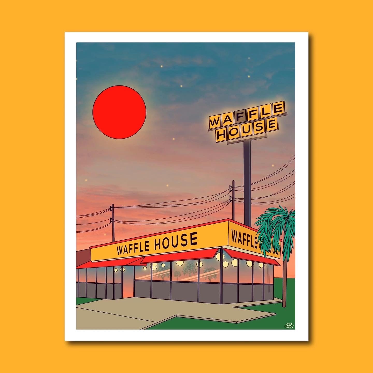 Waffle House Mini Print