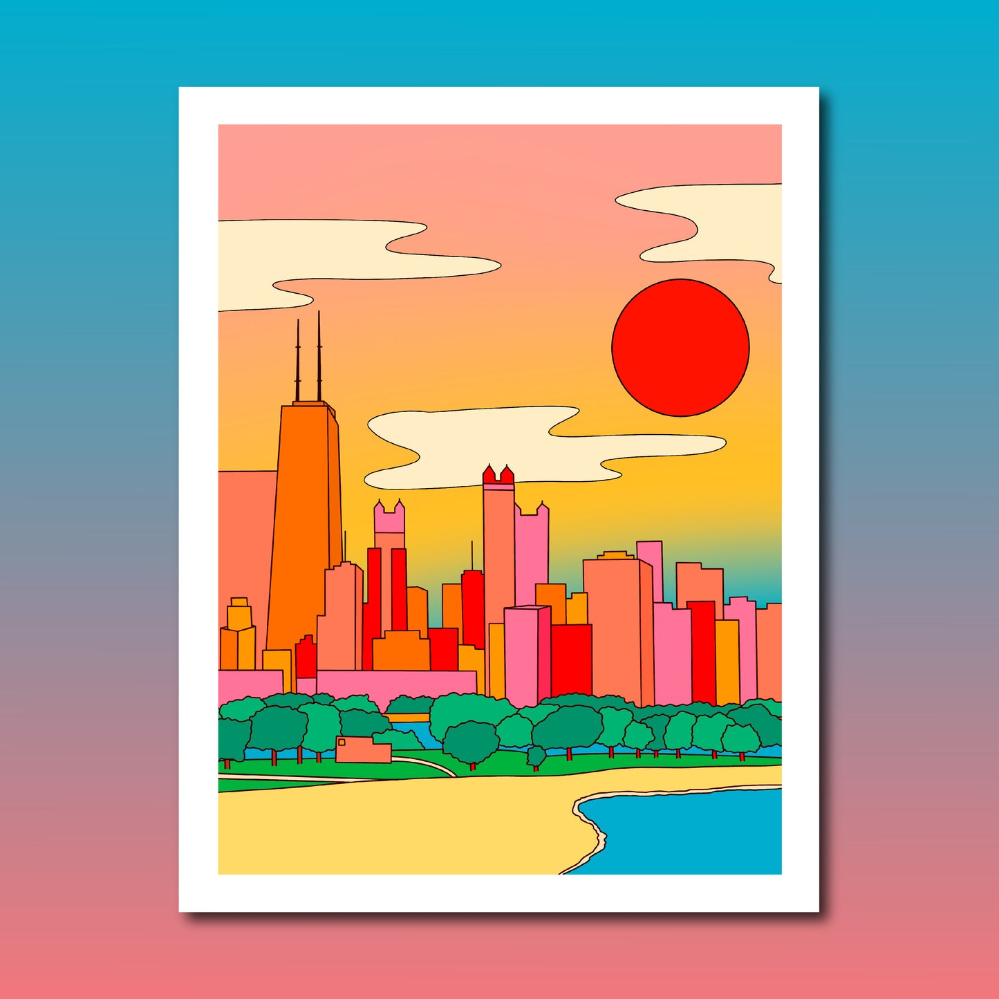 Chicago Skyline Print