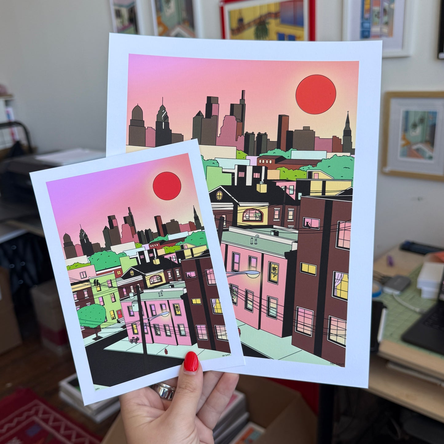 Fishtown at Sunset Philadelphia Print