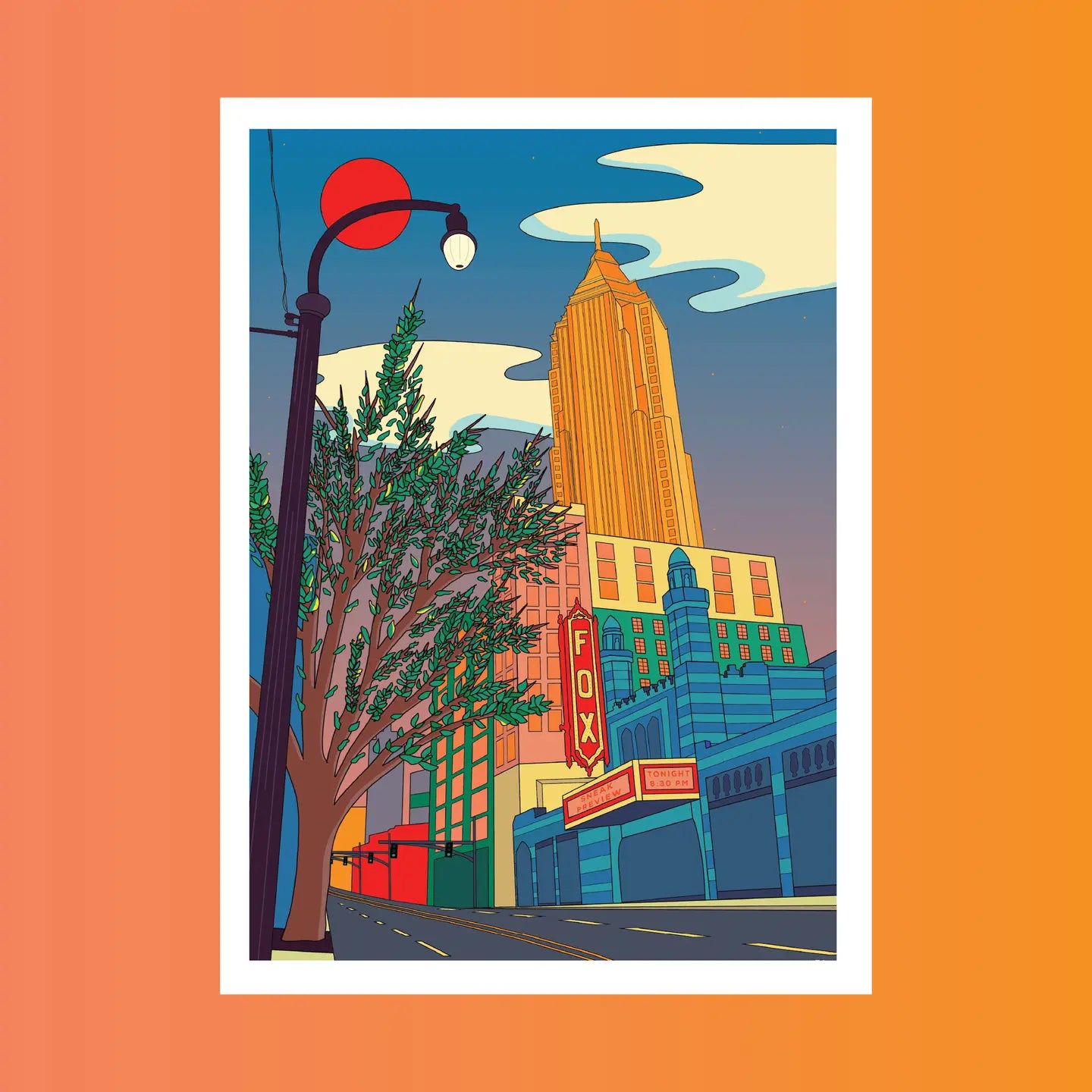 Walking Down Peachtree Print (Atlanta)