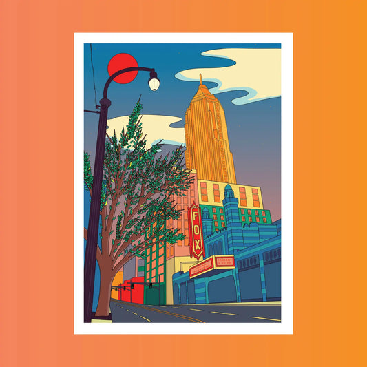 Walking Down Peachtree Print (Atlanta)