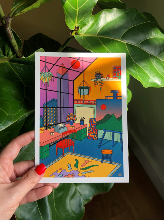 Sunset Studio Mini Print
